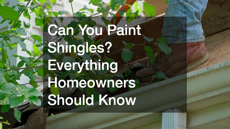 can you paint shingles